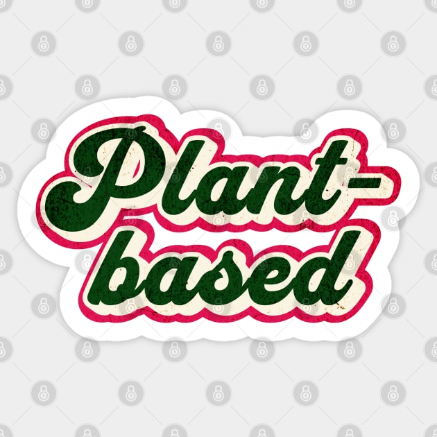 Vintage Plant-Based Graphic Logo Sticker by Cult of Seitan